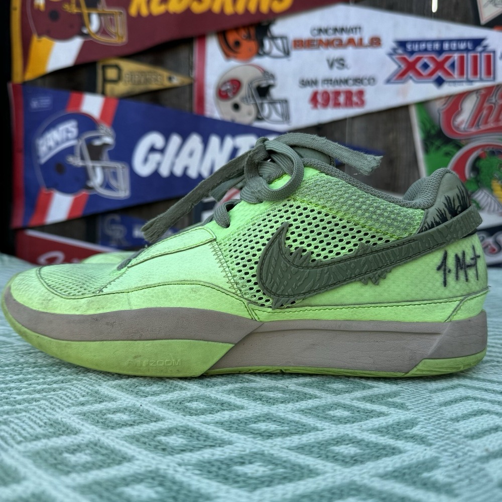 Size 9 -‎ Nike Ja 1 'Zombie' Halloween Lime Blast Green FD6565-300